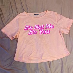 Plus pink sigma crop top 1xl